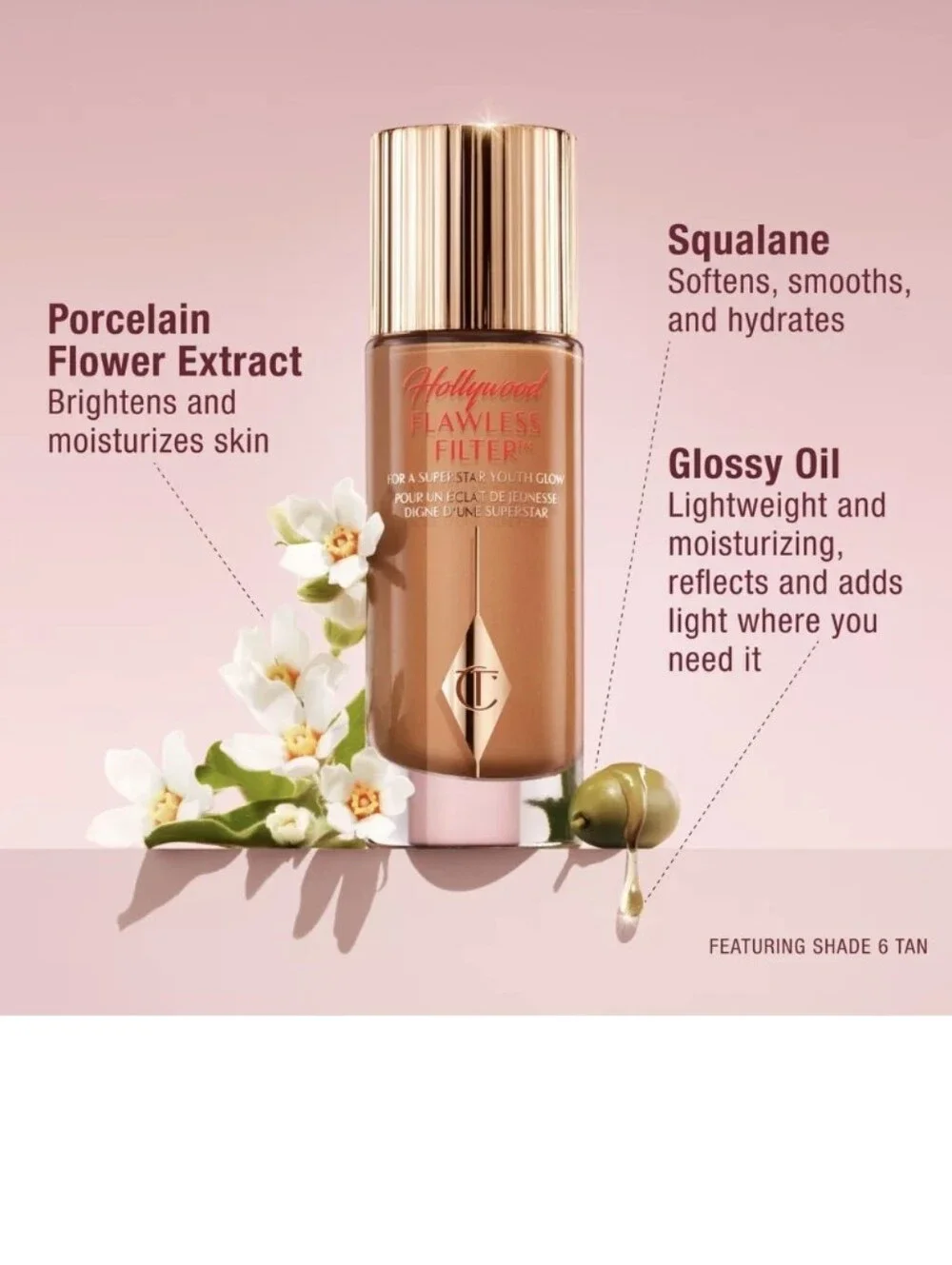 Charlotte Tilbury Hollywood Flawless Filter: 1 Fair, 30ml/1oz (Full Size), NIB